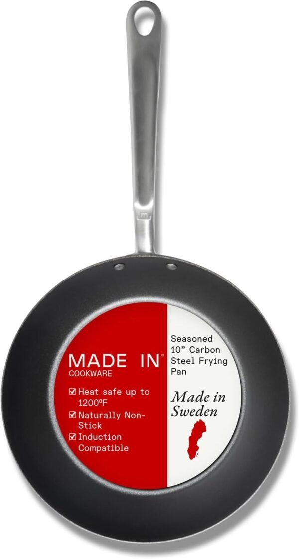 Made In 10 inch seasoned carbon steel frying pan