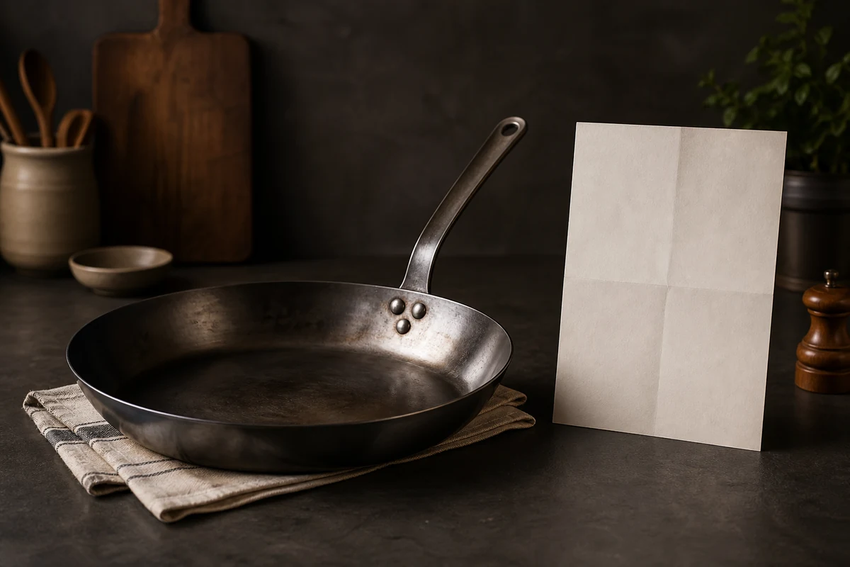 The Matfer Bourgeat Recall Explained: What Owners Need to Know in a minimalist carbon steel cookware setting
