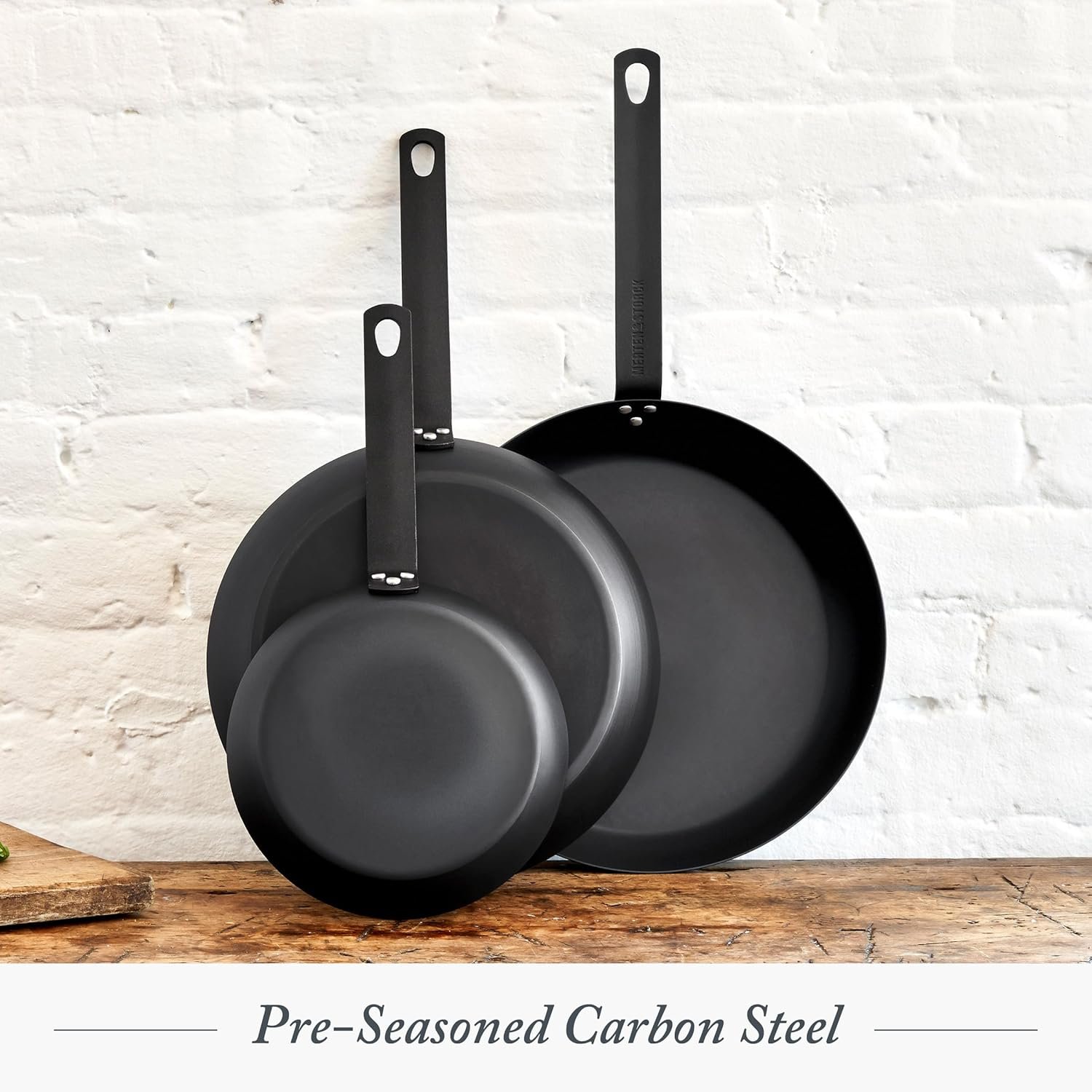 Merten and Storck 12 inch pre-seasoned carbon steel frying pan - view 3