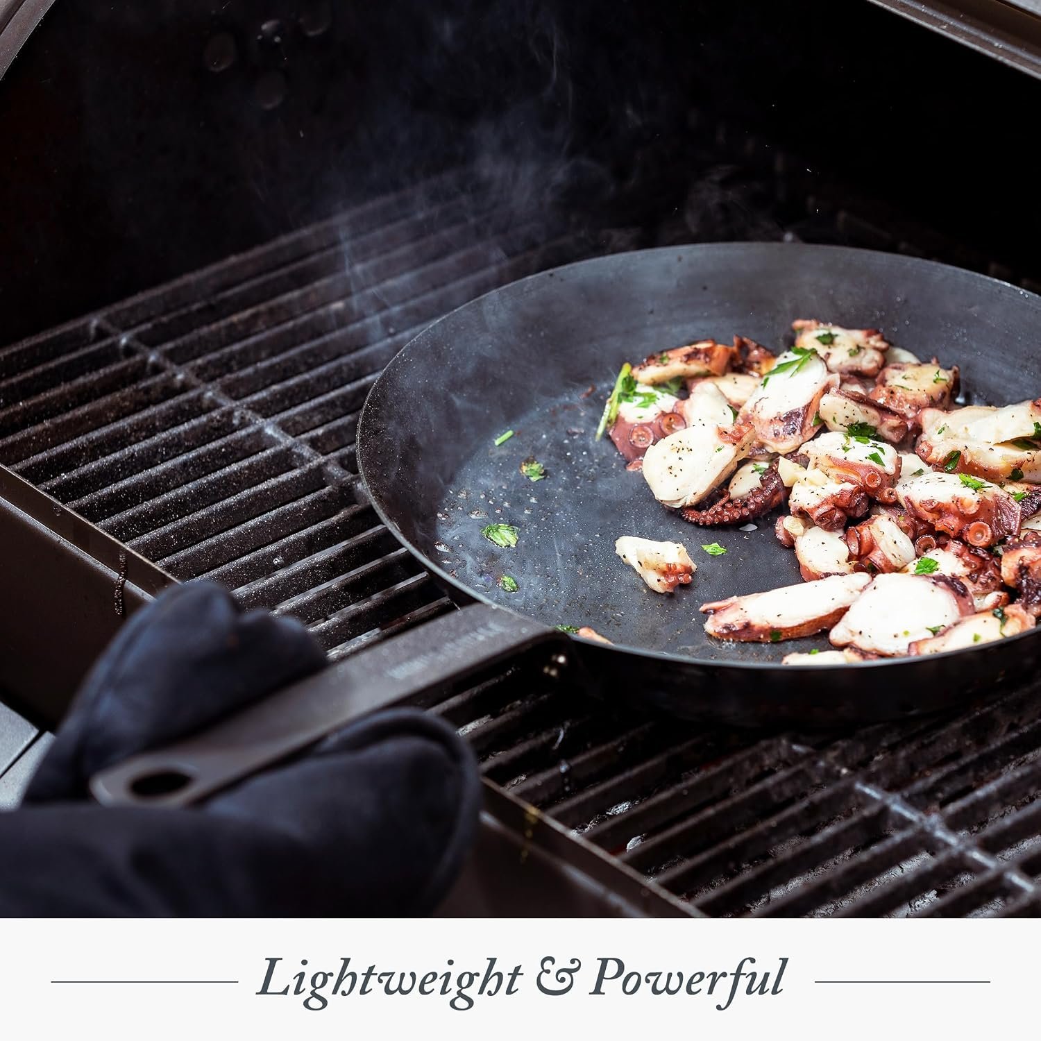 Merten and Storck 12 inch pre-seasoned carbon steel frying pan - view 9