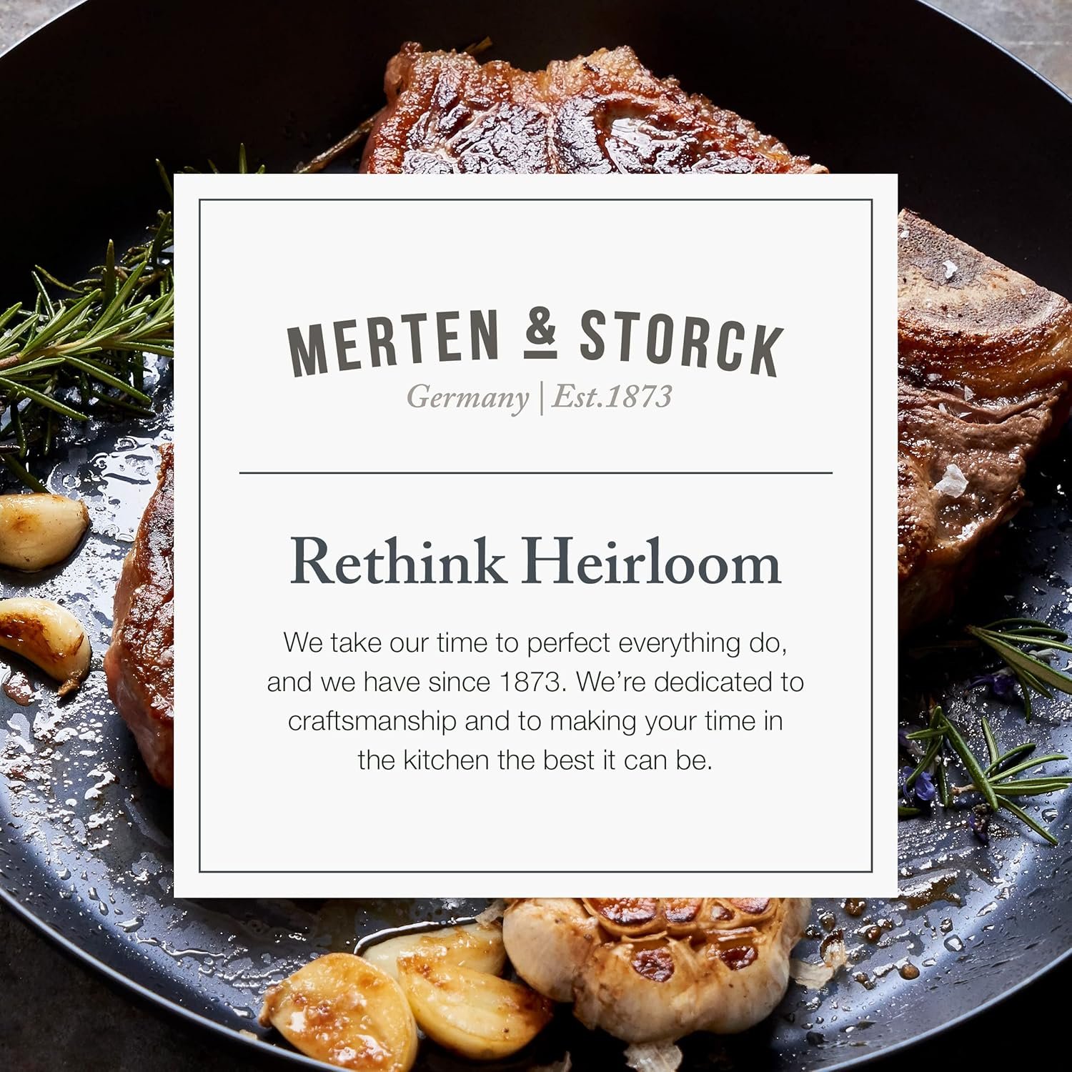 Merten and Storck 12 inch pre-seasoned carbon steel frying pan - view 10