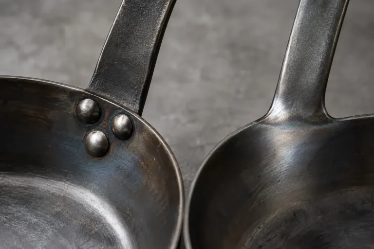 Riveted versus welded carbon steel pan handle joints