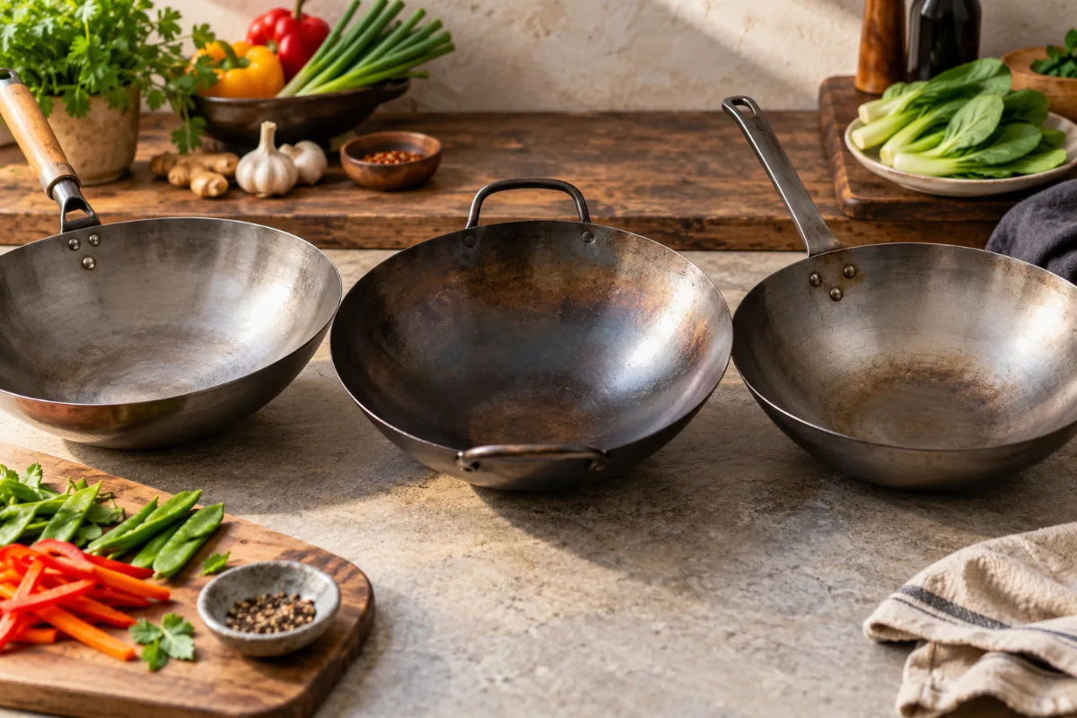 Carbon steel woks compared side by side for the tested roundup