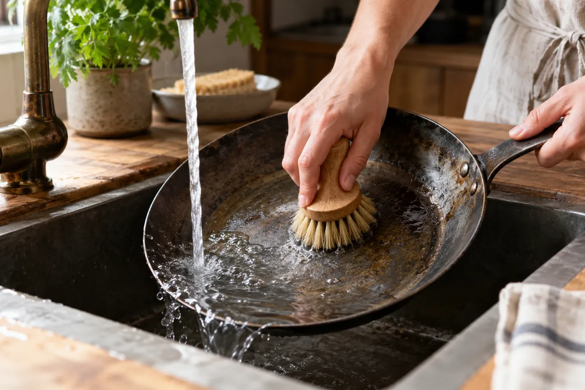 How To Clean A Carbon Steel Pan guide image 4