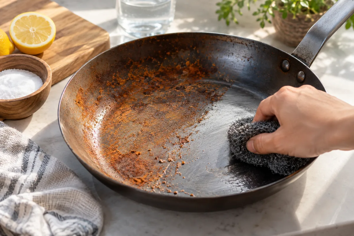 How To Remove Rust From Carbon Steel Pan guide image 4